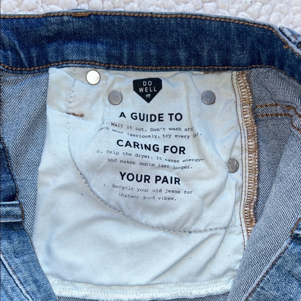 Madewell Straight Leg Jeans in Classic Blue - Picture 6 of 13